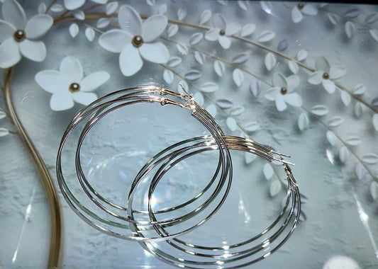 Silver Hoop Earrings